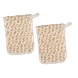 Mobestech 2pcs Exfoliating Soap Pouches for Handmade Facial Bags Loop Multi-function Mesh Design