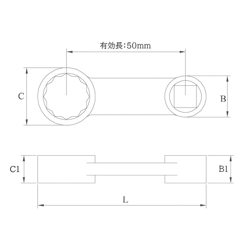 SIGNET 30493 SIGNET 3/8DR 13MM Torque Adapter