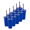 100 Vasos Reusables Uupz 16 Oz Bautizo Recuerdo Bolo Mayoreo