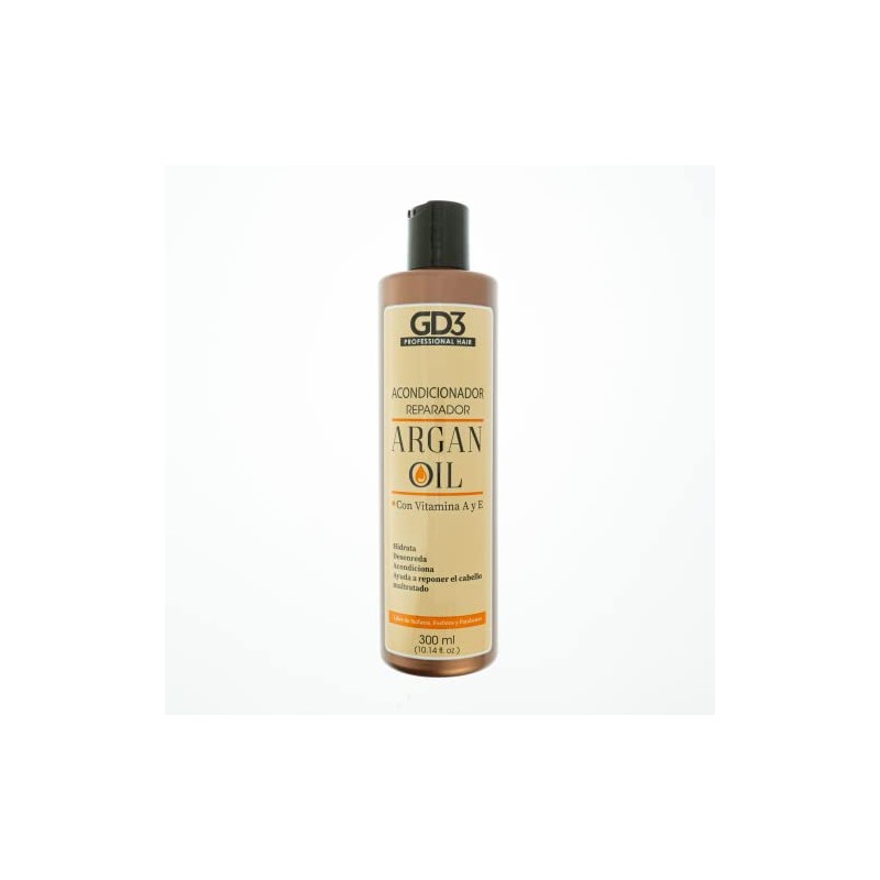 GD3 Acondicionador Reparador con Aceite de Argán 300 ml