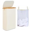 iEGrow 65L Slim Laundry Hamper, Narrow Laundry Basket with Lid,Foldable