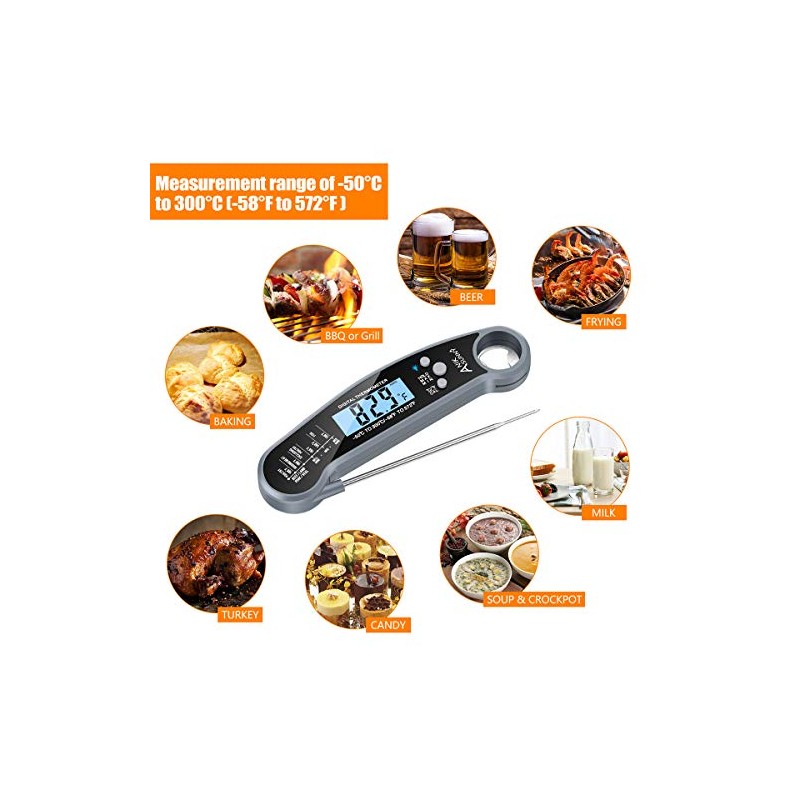 Digital Meat Thermometer - Ultra Fast Instant Read Food Thermometer