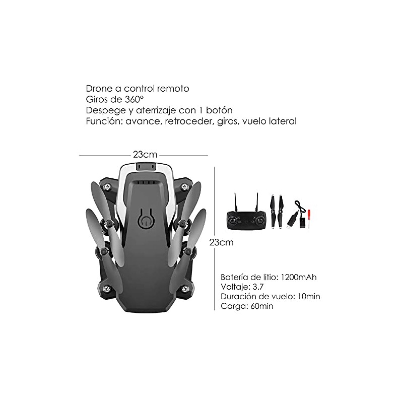 VAK - DRONE K3 HOVER ACROBACIAS 6 EJES 360 FOLDABLE