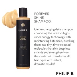 PHILIP B Forever Shine Shampoo 7.4 oz. (178 ml) | Revives, Defines and De-Frizzes, Uplifting Body and Fullness