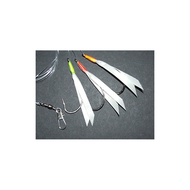 SUPER CATCH JUMBO DAYLITE FEATHER RIG LURE 3 x 7/0