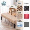 Genina Stretch Dining Bench Covers, Waterproof Stretch Jacquard Bench Seat