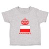 Toddler T-Shirt Prince Polish Prince Crown Countries Cotton Poland Flag