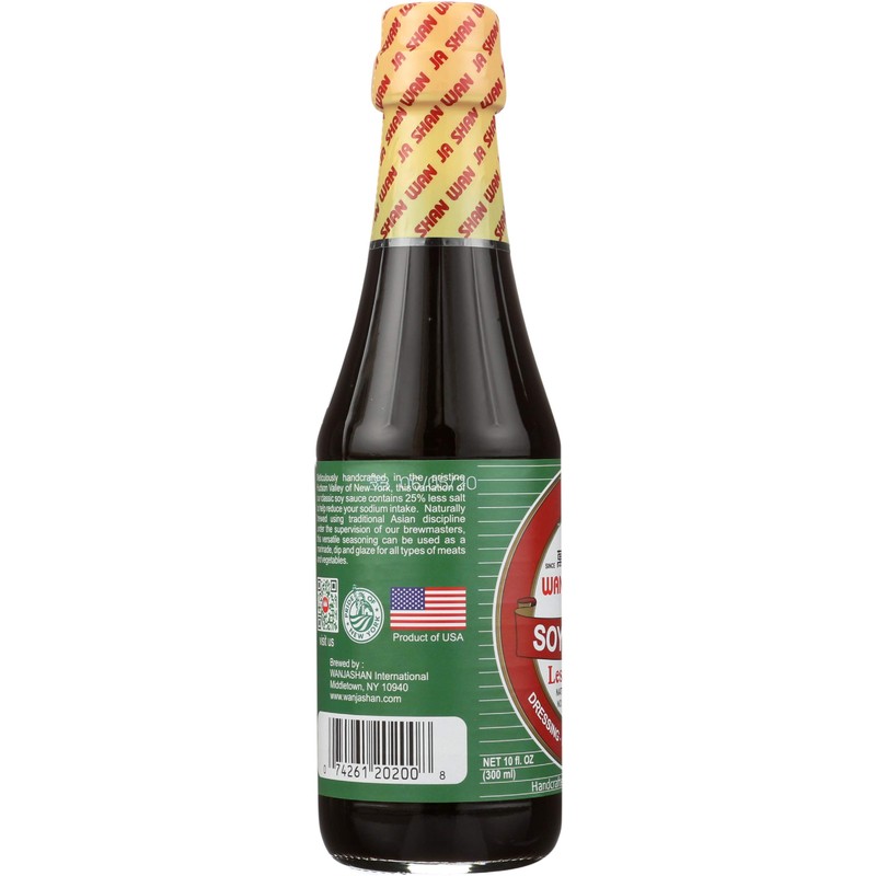 WAN JA SHAN Sauce Soy Light Sodium, 10 FZ