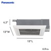 Panasonic FV-0510VS1 WhisperValue DC Ventilation Fan, 50-80-100 CFM , White