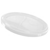 Poly Farm 2.5 Gallon Semi-transparent Ice Cream Tub with Lid