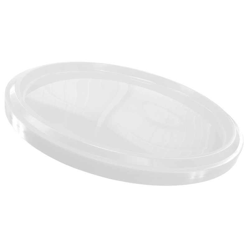 Poly Farm 2.5 Gallon Semi-transparent Ice Cream Tub with Lid