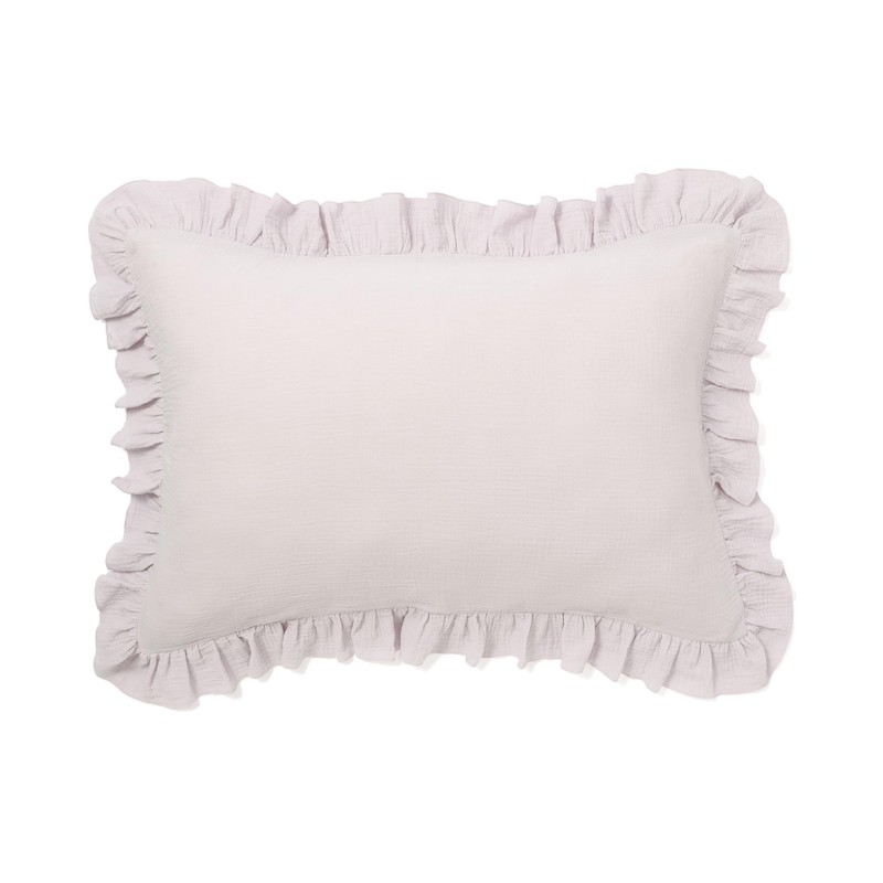 Francfranc Franc Ruffle Gauze Pillow Cover 70x50cm Light Purple Pillowcase