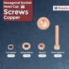 Kozelo 4pcs M10 Socket Head Cap Screws Bolts Nuts Assortment