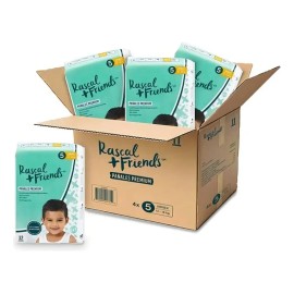 Pañales Rascal Friends Premium Xg Para Bebés, Pack 128 Pzs