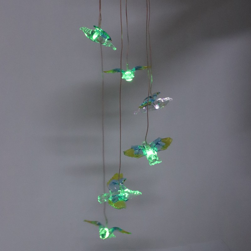 Solar Wind Chimes Light Outdoor Waterproof LED Solar Eagle Wind
