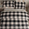 tohrisa Cotton Plaid Quilt Set, Ultra Soft 3 Pieces Queen