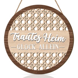 BINCUE Traditional Home Wall Decoration, Vintage Door Decoration, Welcome Sign, Front Door, Boho Front Door Decoration, Welcome Wooden Sign, Door Sign Welcome, Hollow Part Design, Welcome Decoration