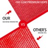 Houssity Red 7' x 16' Fence Privacy Screen Cover Panel