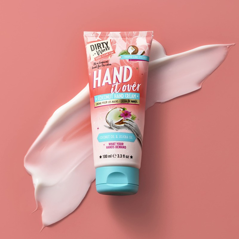 Dirty Works Hand It Over Coconut Hand Cream, Hand Lotion,