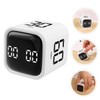 Mikinona Cube Timer Digital Kitchen Timer Portable Study Cooking Alarm
