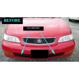 312 MOTORING Compatible With ACURA CL 1999-2001 CHROME LOWER GRILL GRILLE KIT 2000 99 00 01 2.2 2.3