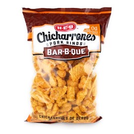 HEB Chicharrones Pork Rinds BAR-B-QUE Flavor (Pack of 5) | Keto Snacks, Low Carb, High Protein, Gluten Free | Large 5oz Bags