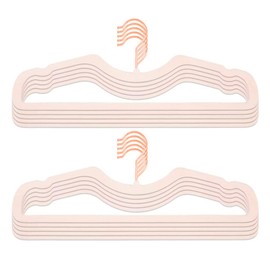 CUTSKY Velvet Hangers 50 Pack, Ultra Slim & Short Neck Hanger, 360 Swivel Hook, Space Saving Durable Non-Slip Felt Hangers,Pink a