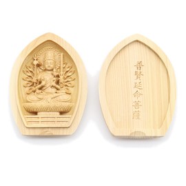 木彫 of Buddhist Buddha/香合 French PU Smart Prolong Yin Tsuge