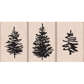 Hero Arts LP417 Wood Sets, Paintbrush Trees