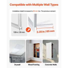 30.3 X 15.2 Galvanized Steel Drywall Access Panel Easy Install Hinged Service Screwdriver Latch Patch PanelDefault: Default