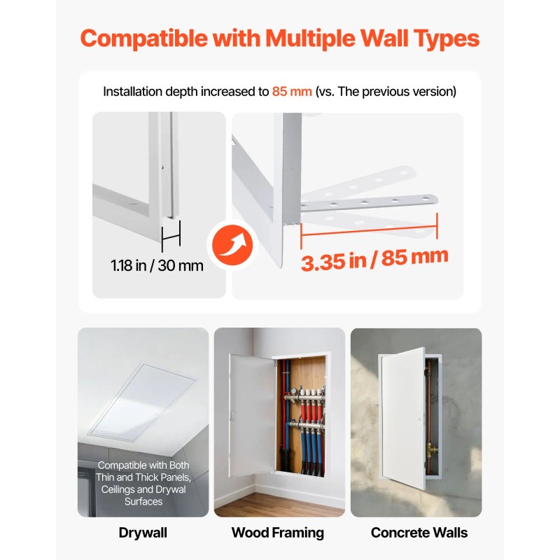30.3 X 15.2 Galvanized Steel Drywall Access Panel Easy Install