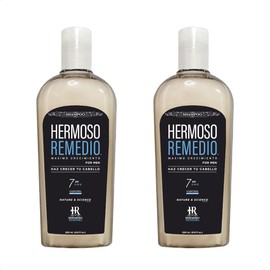 Shampoo Anticaída Hombre 250 ml x 2  Combate Alopecia y Caspa  Crecimiento Capilar 7 en 1  Sin Sulfatos ni Parabenos  con Biotina, Queratina...       