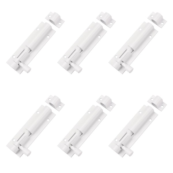 Morobor Door Security Slide Latch Lock, 3inch Thickened Stainless Steel