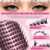 PROLASHBEAUTY Fox Eye Lash Clusters with Spikes Waterproof Lightweight Cat