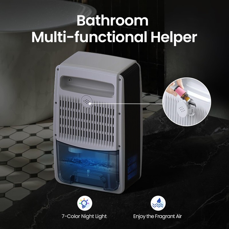 LasVacde Dehumidifier for Home, 95 OZ Dehumidifiers for Bathroom Bedroom