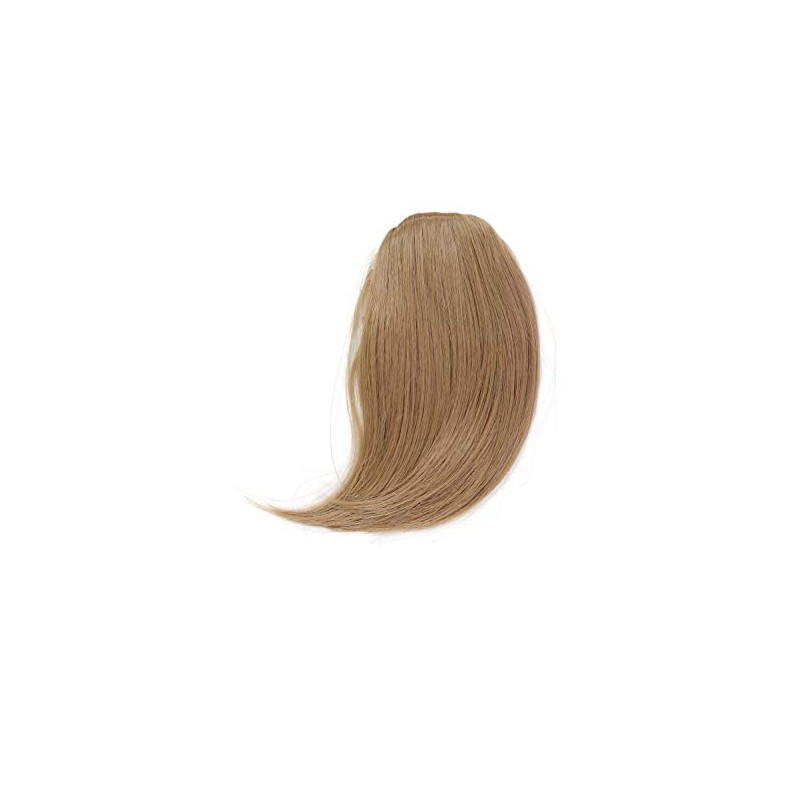 Hair Piece Clip in Bangs Fringe synthetic fiber dark blond