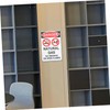 VILLFUL Public No Smoking Sign Caution Sign Wall Mounted Non-smoking
