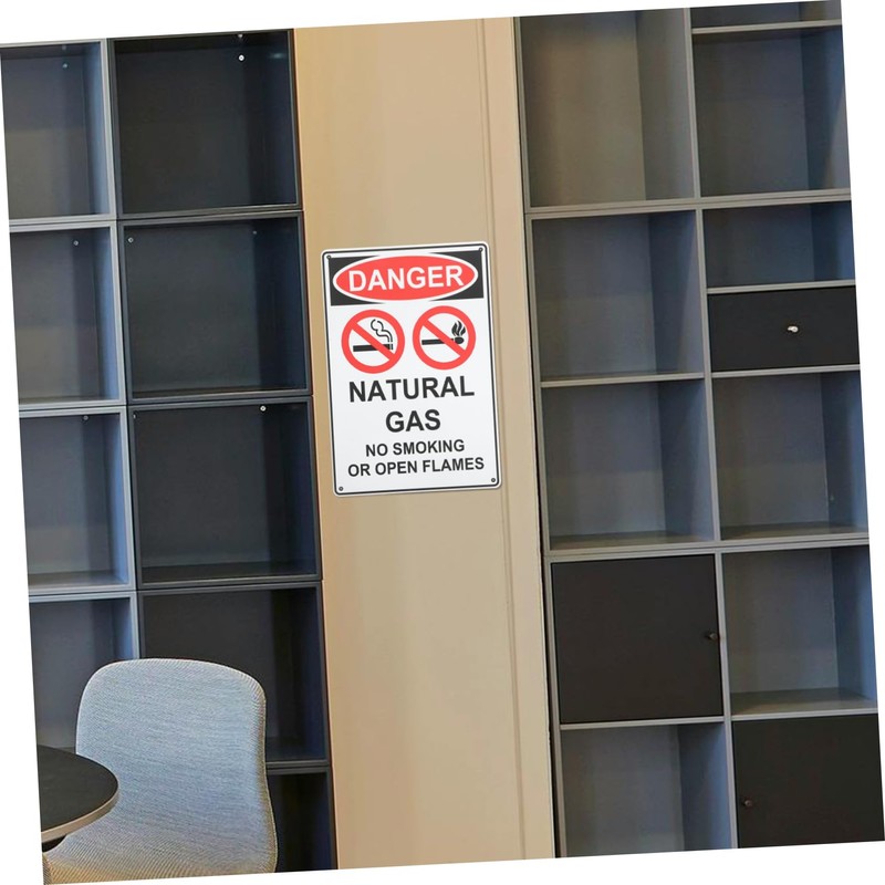 VILLFUL Public No Smoking Sign Caution Sign Wall Mounted Non-smoking