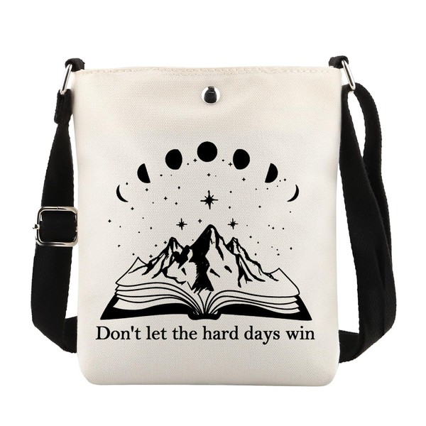KUIYAI Inspirational Quote, Don't Let The Hard Day Win Crossbody