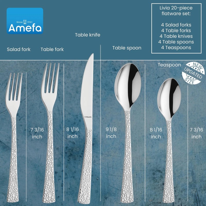 Amefa Livia Ronda 20-Piece Flatware Set