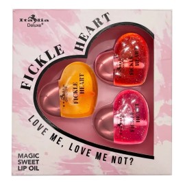 Bálsamo Labial Gloss Mágico Set Corazon 3 Pzs Cambia Colorph