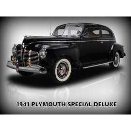 1941 Plymouth Special Deluxe Original Look Metal Sign: 12x16" & Free Shipping