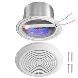V2262-50 7 Inch Bathroom Exhaust Fan, 50 CFM Quiet Ceiling Vent Fan, 1.0 Sones Low Noise Extractor for 8" Opening, Through Wall Exhaust fan for Home, Bathroom, Laundry and Garage