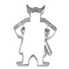 Staedter Viking Shape Cookie Cutter, Stainless Steel Silver, 30 x