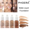 PHOERA Foundation,Natural Moisturizing Highlighting Matte Oil Control Flawless Concealer Foundation,Foundation