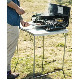 Stansport Folding Utility Camp Table, 27" x 31.5" x 23.6"