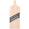 KADAX Wooden Vegetable Slicer, Herb Slicer with 3 Sharp Stainless