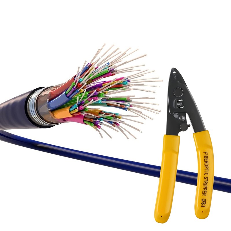 3 Pieces CFS-3 Fiber Optic Stripper 3 Port Hole Fiber