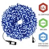 MZD8391 105FT 300 LEDs Blue White Christmas Lights Outdoor Indoor,