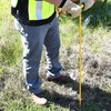 Non-Conductive Fiberglass Soil Probe - 48 Inch Length for Cable